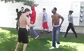 Black and white boy street fighting 1