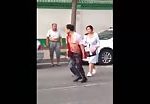 Chinese woman stabbing her husband in crowd 2