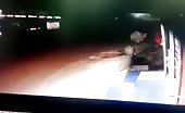 Drunk man run over by a truck 6