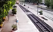 Fail attempt of train suicide 4
