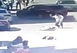 Man rams two persons with car and stabs them 1