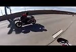 Motorcycle rear-ends car at high speed 2