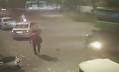 Shocking video of man killed by speeding car 13