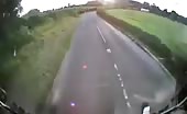 Truck smashes motorcycle and kills biker instantly 8