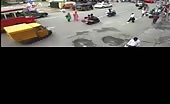 Woman in india crushed by the bus 13