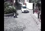 Young girl is run over by the car 2