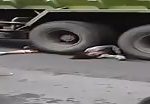 Young girl stuck and torn in half by truck 1