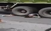 Young girl stuck and torn in half by truck 13