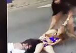 Bitches catfight on the road 2
