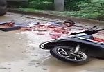 Extremely graphic video of a disorderly motorcyclist 2