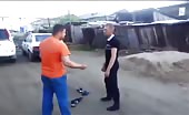 Fat guy gets instant justice while bullying 11