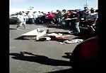 Motorcyclist woman gets head crushed in fatal accident 1