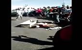 Motorcyclist woman gets head crushed in fatal accident 3