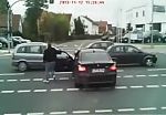Tough guy meets instant justice on road 1