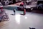 Tractor runs over a pedestrian in india 1