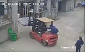Chinese woman crushed by forklift 11