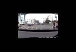 Motorbike rider hits car 2