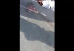 A woman run over by a truck 1