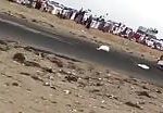 Saudi's guys airborne after drifting goes wrong. 1