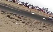 Saudi's guys airborne after drifting goes wrong. 9