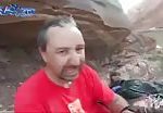 Mountain climber jumps and gets nasty foot injury. 2