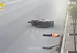Road sweeper gets killed by tricycle 2