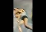 Brazilian beats girl affair with her boyfriend 3