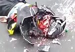 Skull crushed with helmet 2