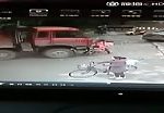 Two girl cyclist crushed by truck 2