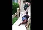 Fat black girl messed with wrong girl 1