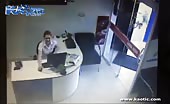 Pickup slams through office slamming into workers 2