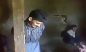 Assad army men beating poor village couple 10