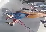 Dreadful motorcyclist accident 1