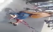 Dreadful motorcyclist accident 6