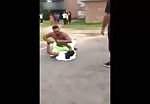Muscular guy brutal beating his opponent 2
