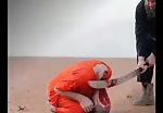 Isis beheading- head hanging by skin 1