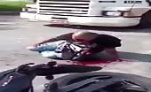 Terrible accident on motorcycle 17