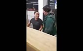 Drunk man tries to bully smaller asian guy 9