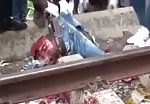 Train suicide man ripped in half 2