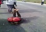 African motorbike thief dealt with mob justice 1