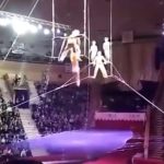 Trapeze performer fell from 40ft of height 1