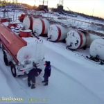 Defreezing a fuel truck went wrong 1