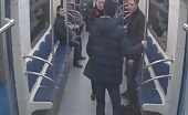 Passenger shot in face on russian subway 8