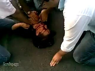 Wounded girl dying 7