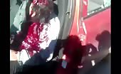 Car targeted by assad men 5
