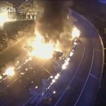 Speeding fuel tanker burns everything in its path 1