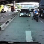 Rider almost get ran over by a truck 2