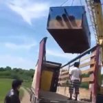 Poor guys crushed to death by a falling shipping container 2