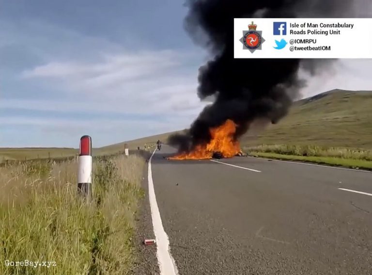 Two bikers collide, instantly explode 15