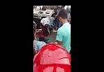 A horrible accident - huge crowd of helmets 2